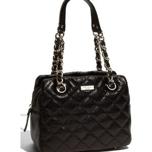Kate Spade Elizabeth black quilted leather bag